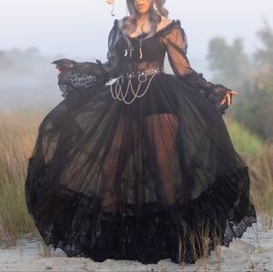 Dance with Death Black Maxi